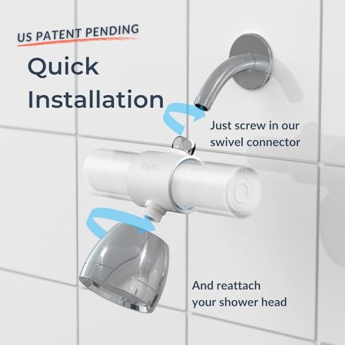 Miniatura 3 de Weddell Filtro de ducha Duo - Filtro de ducha certificado NSF para reducción de cloro, sin plomo, fácil instalación, filtro galardonado para cabello