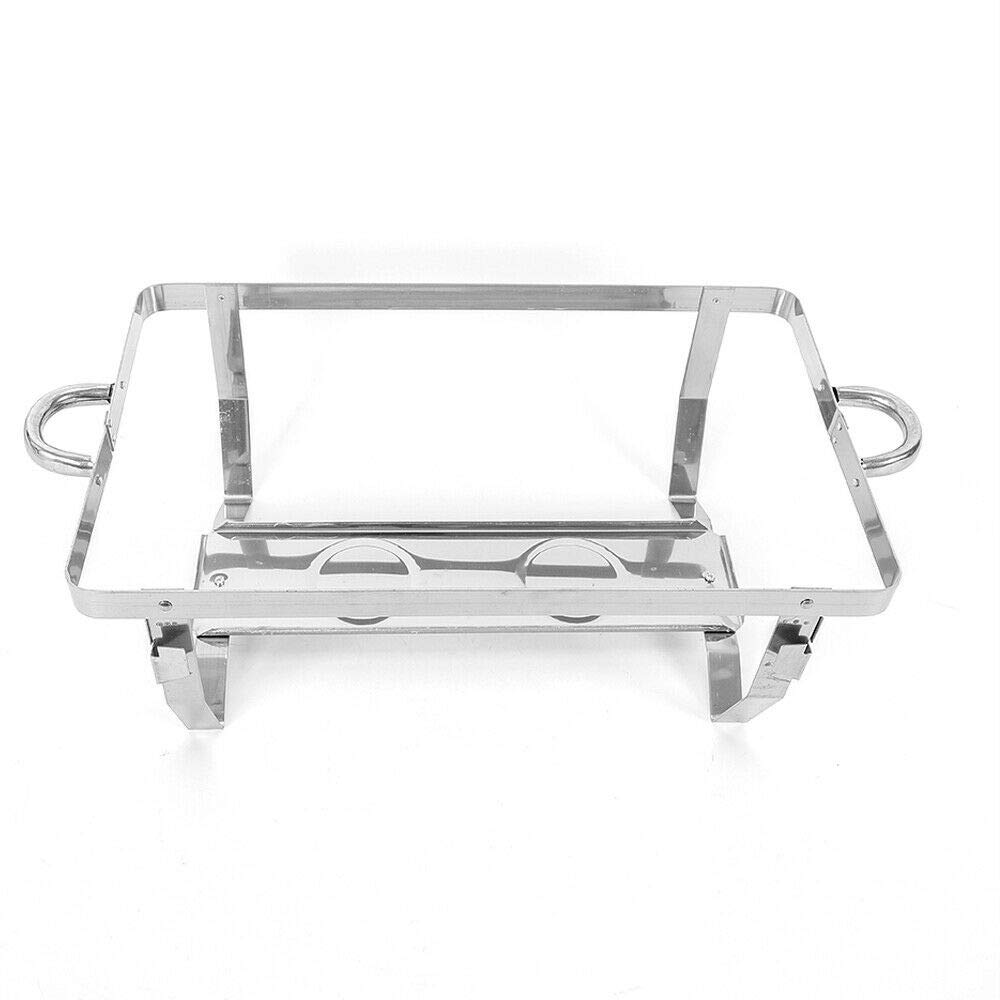 9 litri di scaldavivande Chafing Dish, set di contenitori termici per buffet, catering reaud gastronomia, 61 x 36 x 32 cm, in acciaio inox per catering buffet e feste