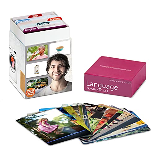 Language Flash Card Set | Feelings and Emotions, Prepositions, Verbs, Categories and Go Togethers | Speech Therapy Materials, ESL Materials