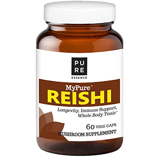 MyPure Reishi Organic Mushroom Supplement by Pure Essence - 100% Real Mushroom Extract