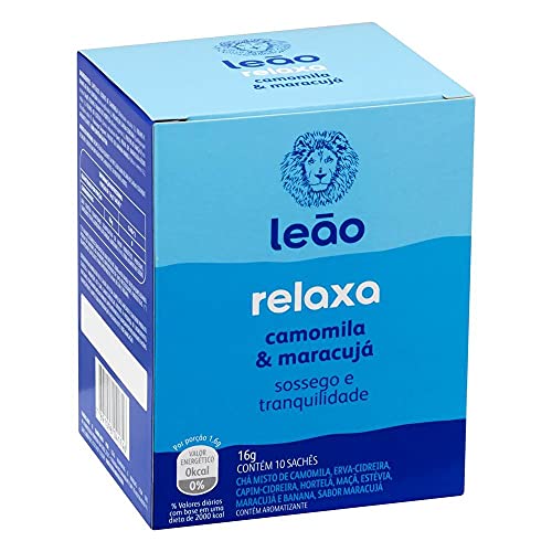 Leão Chá Relaxa Camomila E Maracujá 10 Sachês