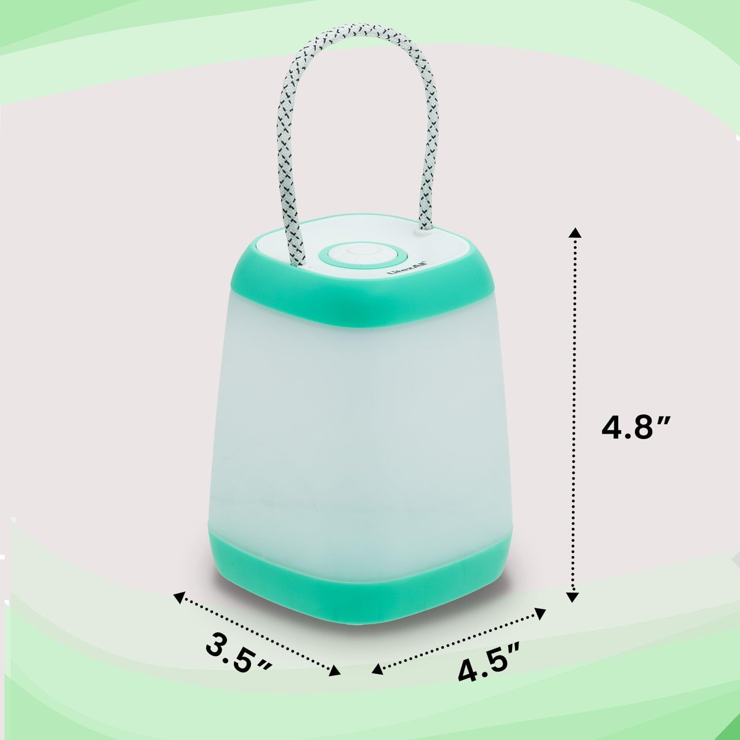 LitezAll Mini Lantern with Rope Handle, 360 Degree Light, Ideal for Camping Lights & Lanterns, LED Lantern, Portable Camping Lanterns for Outdoor Adventures and Emergencies
