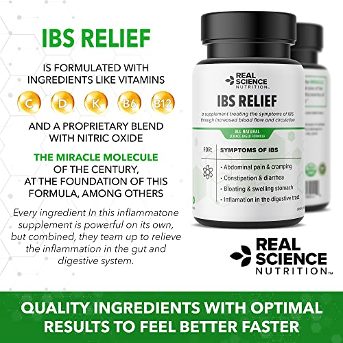 Real Science Nutrition Offers Ibs Relief A Natural Irritable Bowel Syndrome Supplement To Help Relieve Gas, Bloating, Diarrhea, Constipation And Support Digestive Health #TOP4