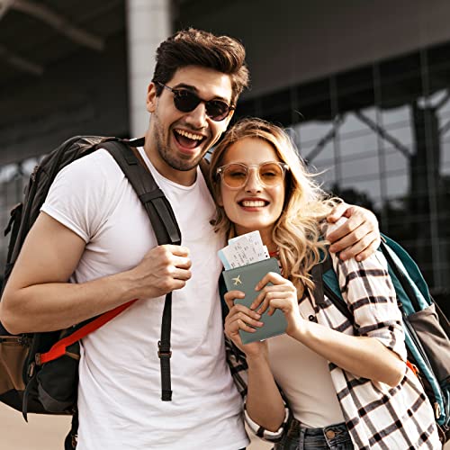 Goaus Passport Holder With Money Pocket And Card Slots, Men Women Passport Wallet, Rfid Blocking Passport Cover, Passport Book Case Green #TOP6
