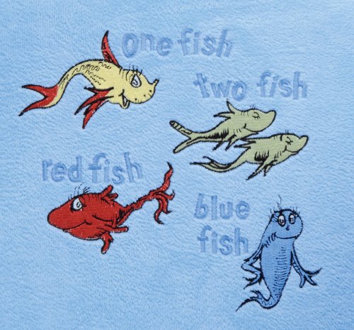 Download Amazon Com Trend Lab Dr Seuss One Fish Two Fish Velour Club Chair And Ottoman Set Blue Discontinued By Manufacturer Gliding Ottomans Baby