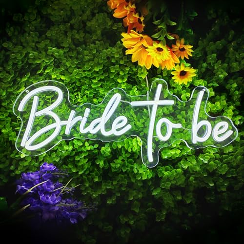 Image of Bride to be Neon Sign for Bride Bridal Shower Decor 16.5 x 6.5 inch