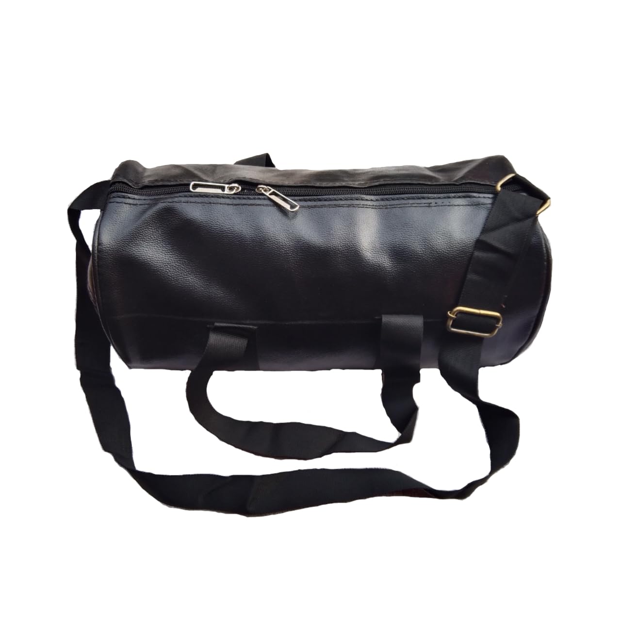 SATYAM Collection, Gym Bag for Men-Women/Girls-Boys, Faux-Leather Gym Bag Shoulder Strap for Men and Women. (Black)-image-42