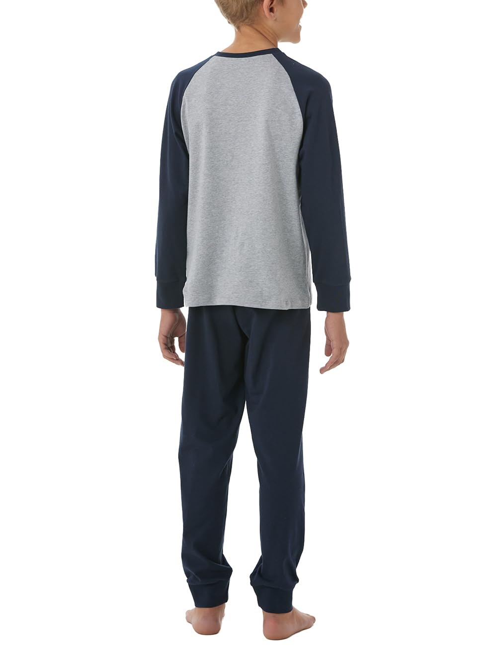 Schiesser Jungen Schlafanzug Set Pyjama lang mit Bündchen Größe 98 bis 176