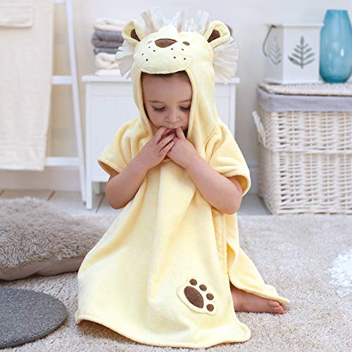 Baño conejo niños León toalla Poncho para niños y niñas 1 – 3