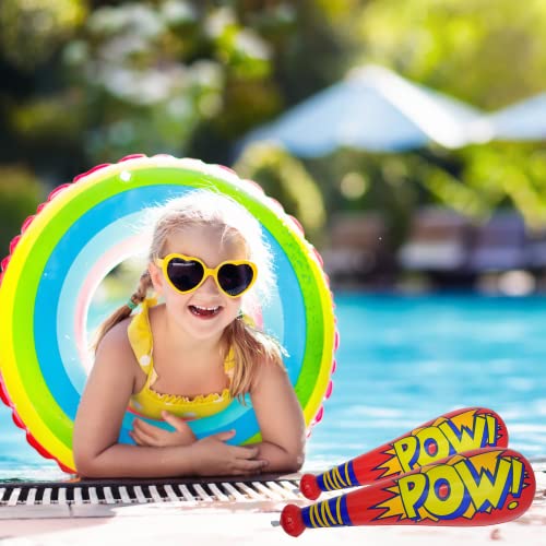 4E'S Novelty 10346 25 Pc Set, 12 Oversized 20'' Pow Inflatable Baseball Bats, 12 Punch Balloon, 1 Huge 30 Inch Bopper - For Superhero Theme Birthday Party Favors thumb #6
