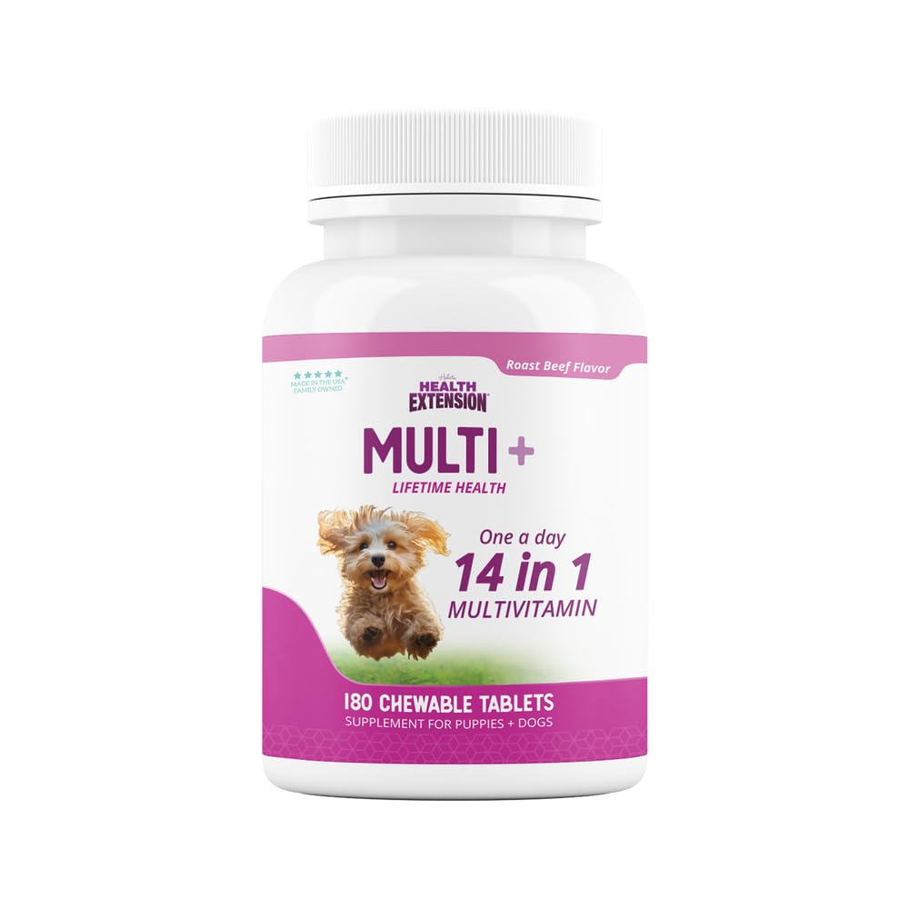 Lifetime Multivitamin and Mineral Tablets for Dogs & Puppies, 180 Tablets - Immune, Digestion, Joint Support, Coat & Skin Health
