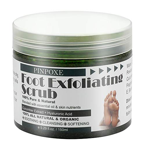 Foot Scrub, Foot Exfoliating Scrub Gel, Foot Callus Remover, Softens Feet, Remove Foot Callus & Dead Skin Cleansing Moisturizing For Thick Cracked Rough Dead Dry Heel Feet With Natural Phytoextraction