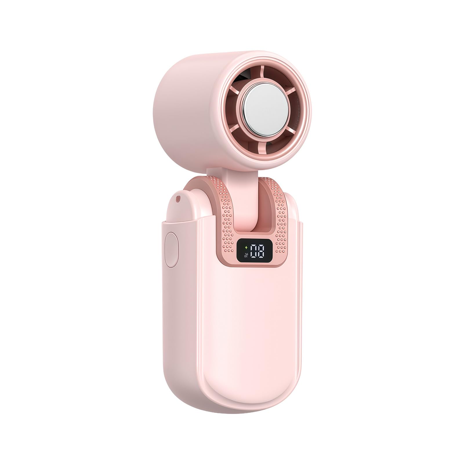 NMFLAB Speed Quiet Rechargeable Small Fan 5 Adjustable Speeds Pocket Size Portable Texture for Men Women Kids Individual
