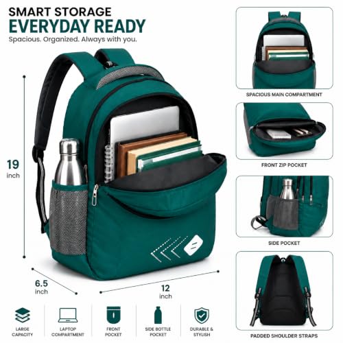 Image of ANICE 15L Laptop Backpack for Men & Women School Bag Tuition Bags Travel & College Bag School Bag for Boys Girls Man Woman | Laptop Bagpack
