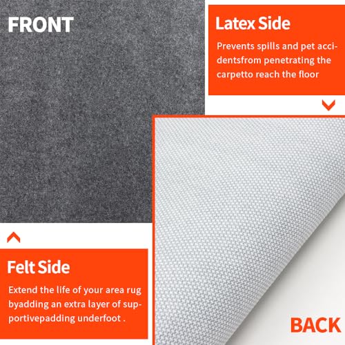 Tuotpe Non-Slip Rug Pads 8 X 10 Ft thumb #3