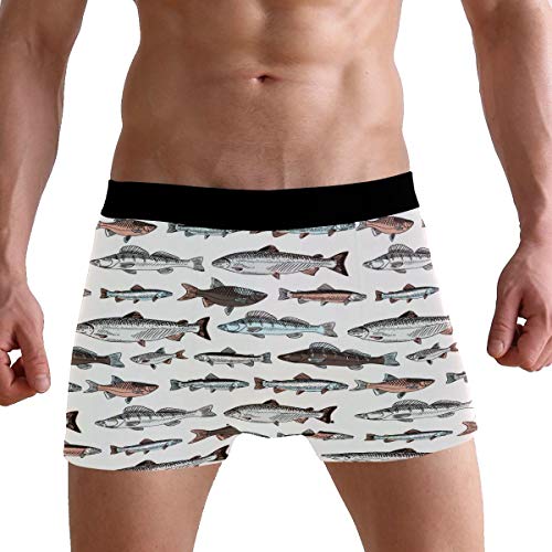 ZZKKO Shark Otter Frog Mens Boxer Briefs Underwear Breathable Stretch Boxer Trunk with Pouch S-XXL3