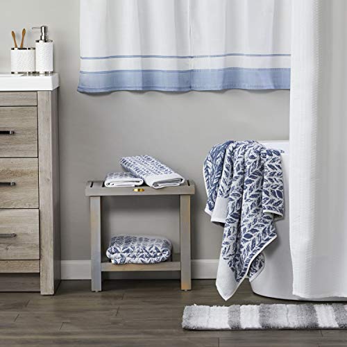 Skl Home By Saturday Knight Ltd. Distressed Leaves Hand Towel (2-Pack),Denim Blue #TOP6