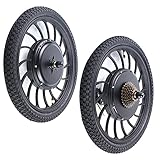 【Powerful Brushless Motor】This e-bike front wheel conversion kit uses a 48v 1000w brushless hub motor, which runs efficiently, powerfully and without noise. Suitable for 20" bikes and mountain bikes for commuting and short trips. 【Durable And Long-La...