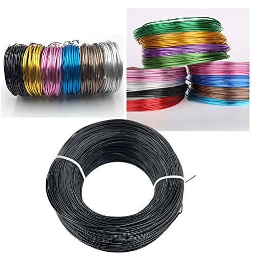 EXCEART 2Mm Fio Artesanal de Alumínio Armação de Metal Flexível Linha Artística Linha Beading Floral