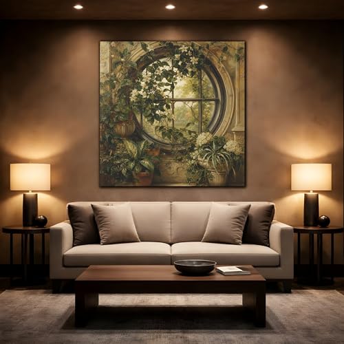 Impression canvas green and gold grand format 50x50 carré - 2