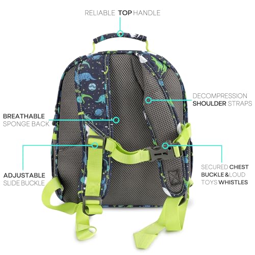 image for mibasies Toddler Backpack for Boys 2-4: Cute Kids Backpacks Boys - Pre