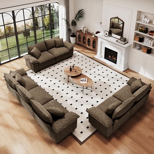 PHI VILLA Cloud Modular Couches Sets, 3 Pieces Large Sectional