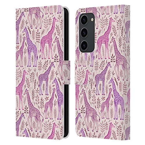 Étui portefeuille Galaxy S23+ 5G Micklyn Le Feuvre girafes roses