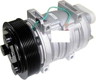 A/C car air compressor, DKS22 TM21 AC A/C Compressor Compatible For Shuttle Bus Tractors Agriculture 435-47244 43547244 488-47244 48847244 10357244 2521562 8pk