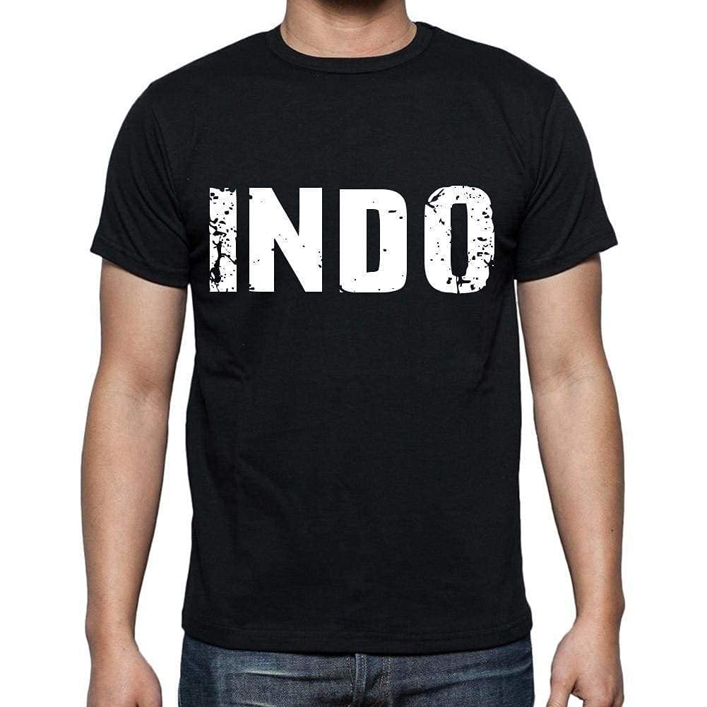 Men's Graphic T-Shirt Indo Eco-Friendly Limited Edition Short Sleeve Tee-Shirt Vintage Birthday Gift Novelty Deep Black M