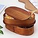 YFWOOD Japanese Bento Box, Lunch Boxes, Japanese Double Layer Natural Wooden Bento Boxes Lunch Box For Adult Picnicking Office Hiking Camping