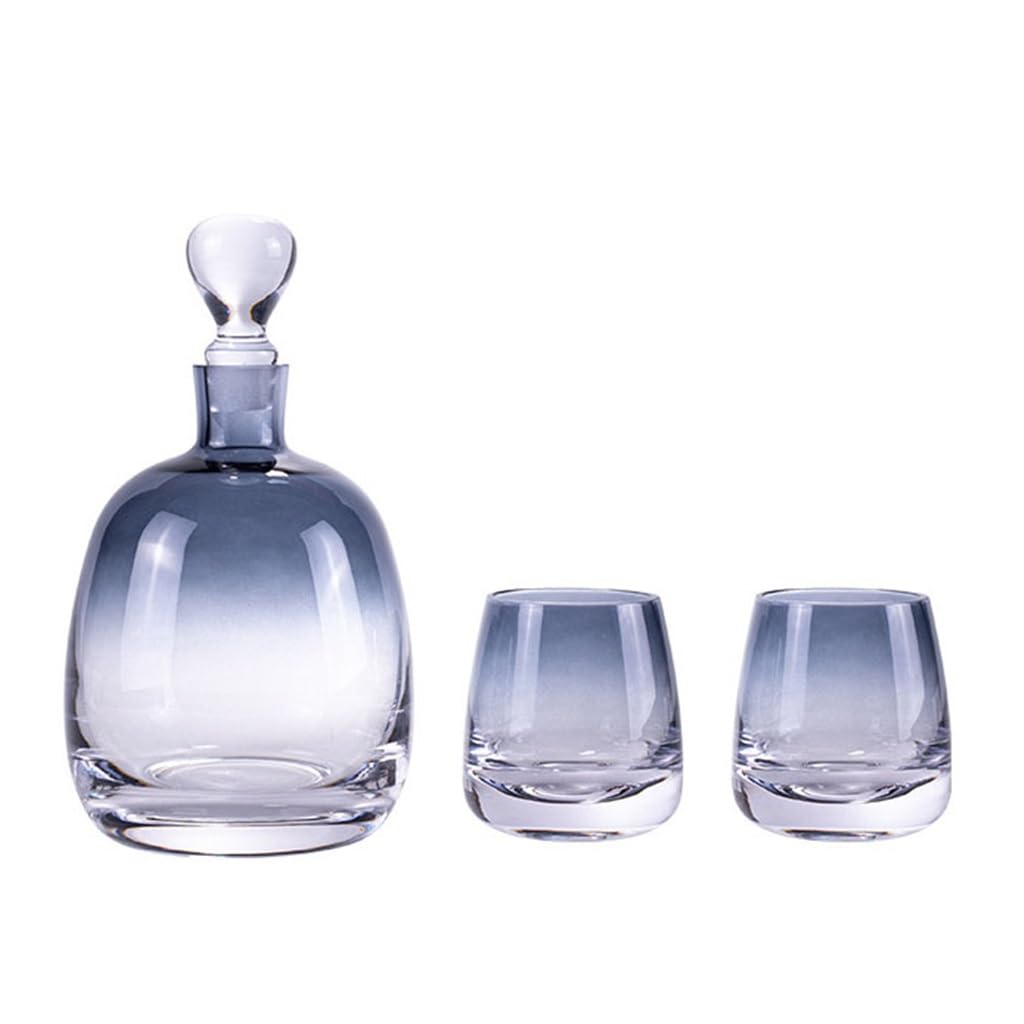 TYUHDUYUR Living Room Home Art Wine Set Red Wine Refresher Water Glass Kettle Water Set (D As Shown)