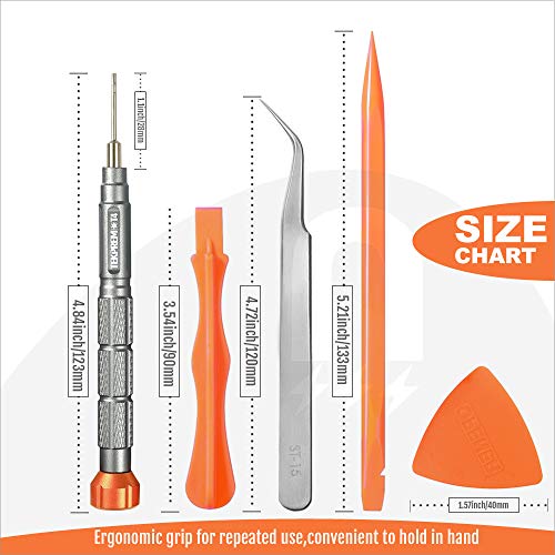 TEKPREM 10 in 1 Torx Screwdriver Set with T4 T5 T6 T8 T9 T10 Torx Security Set,Small Precision Torx Repair Kit for Apple,Macbook,Mac mini,Xbox one Xbox360 Controller,PS3,PS4,Computer and Pocket Knives - Thumbnail 6