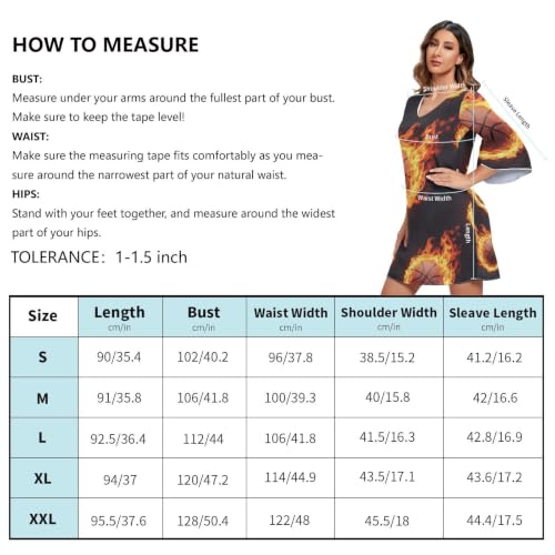 Robe trapèze d'été col en V ample solution confort coupe légère