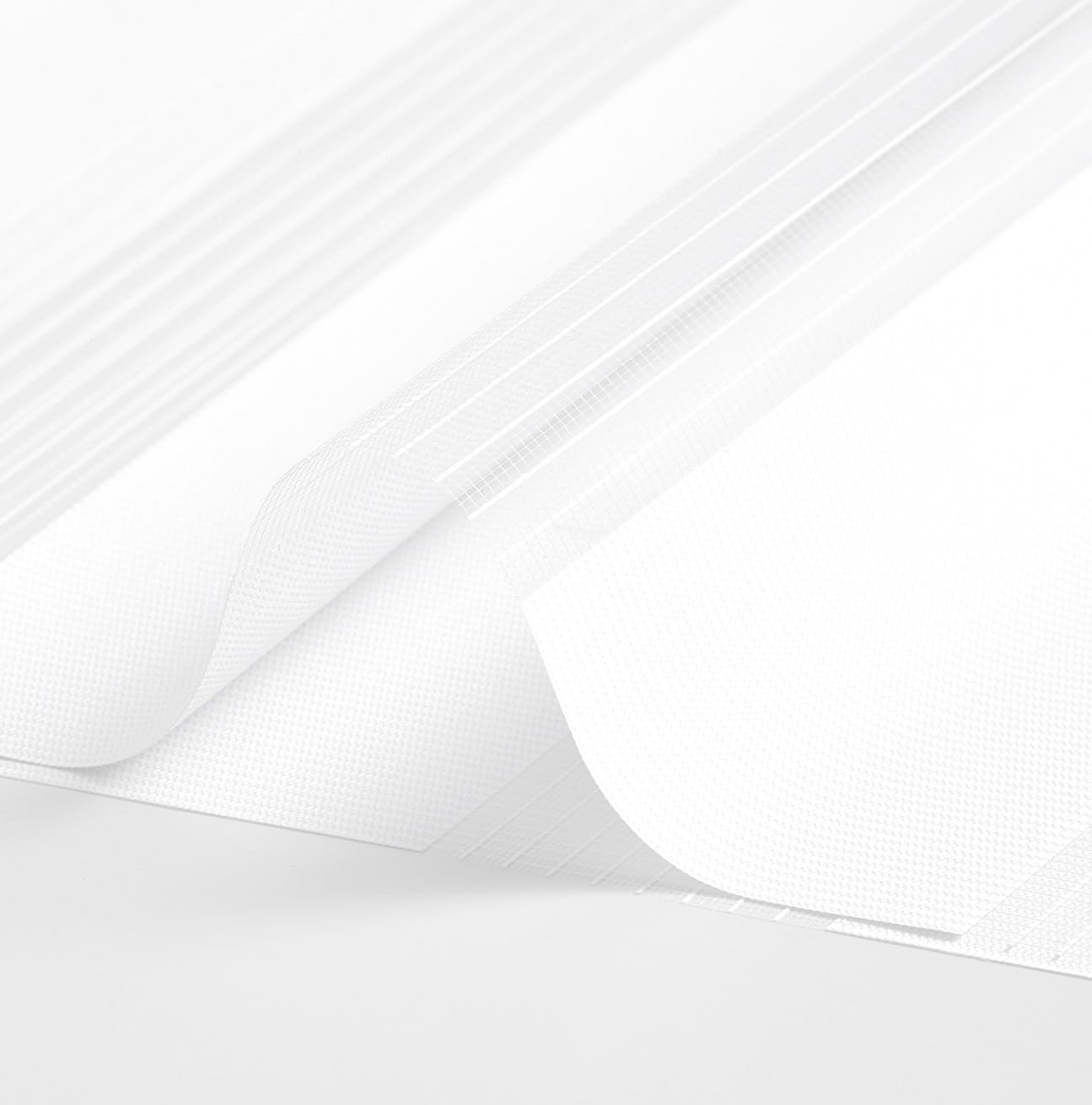 Blindecor Indus Sensa attrezzi | Tenda a rullo a doppio strato senza perforazione | Colore Bianco 55 x 220 cm (Larghezza x Altezza) | Dimensioni del tessuto 52 x 215 cm - 5