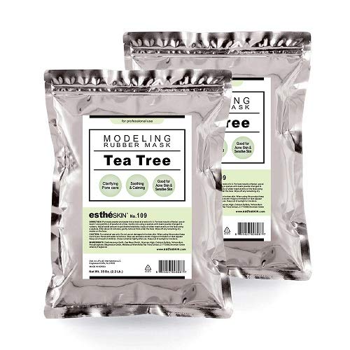 No.109 Tea Tree Modeling Mask Powder for Professional Facial Treatment, 35 Oz. (2 pack)