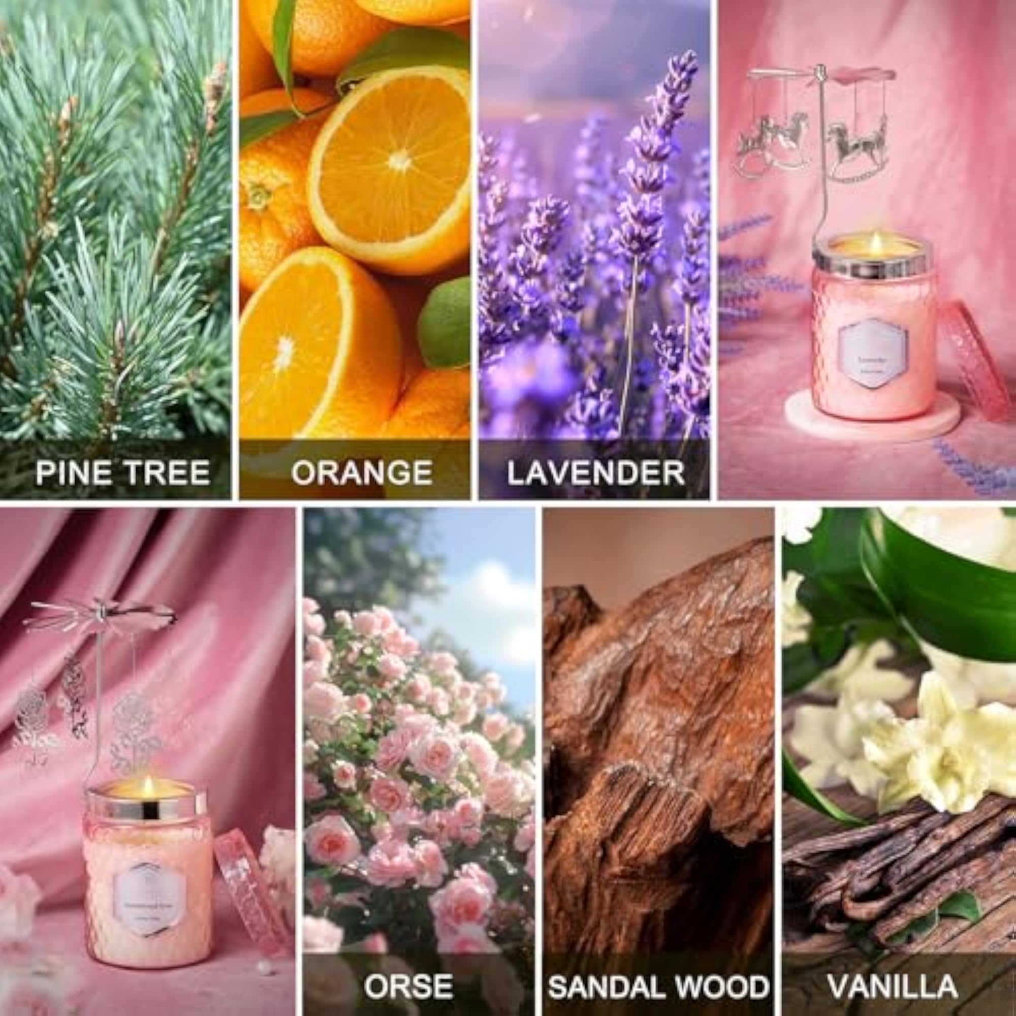 Scented Candles Gift Set for Women, 2 Pcs