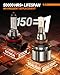 SEALIGHT 9005/HB3 Fog Lights Combo, 2025 L2 Series 800% Super Bright Bulbs, 36,000LM HB3 Fog Light 6000K White 9005 Bulbs, IP68, Plug and Play, Pack of 2