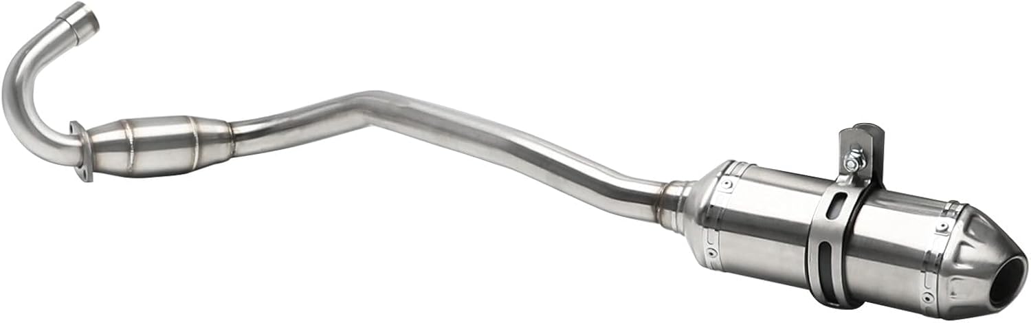38mm 32mm Racing Motorcycle Exhaust Pipe with Muffler Assembly & Clamp Silencer for 70cc-160cc Dirt Pit Bikes, Motocross, XR70 CRF70F CRF 70 XR70, SSR, Thumpstar