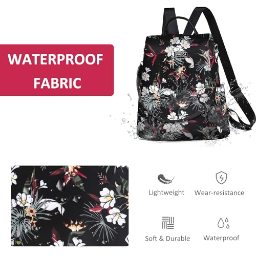 Image of Fmeida Work Backpack for Women Anti Theft Crossbody Bag Waterproof Travel Backpack Lightweight Daypack Fashion Convertible Backpacks Bookbag for College Supplies Mochilas de mujer