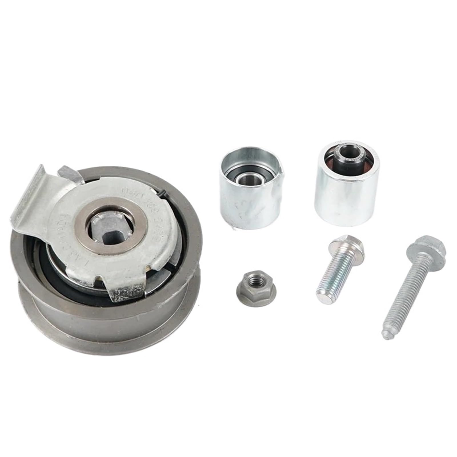 Napinacz łańcucha rozrządu Napinacz paska zębatego Zestaw paska rozrządu silnika pasuje do Audi A3 A4 A6 pasuje do VW Jetta Golf Passat 06F198119B Napinacz łańcucha(5-piece set)