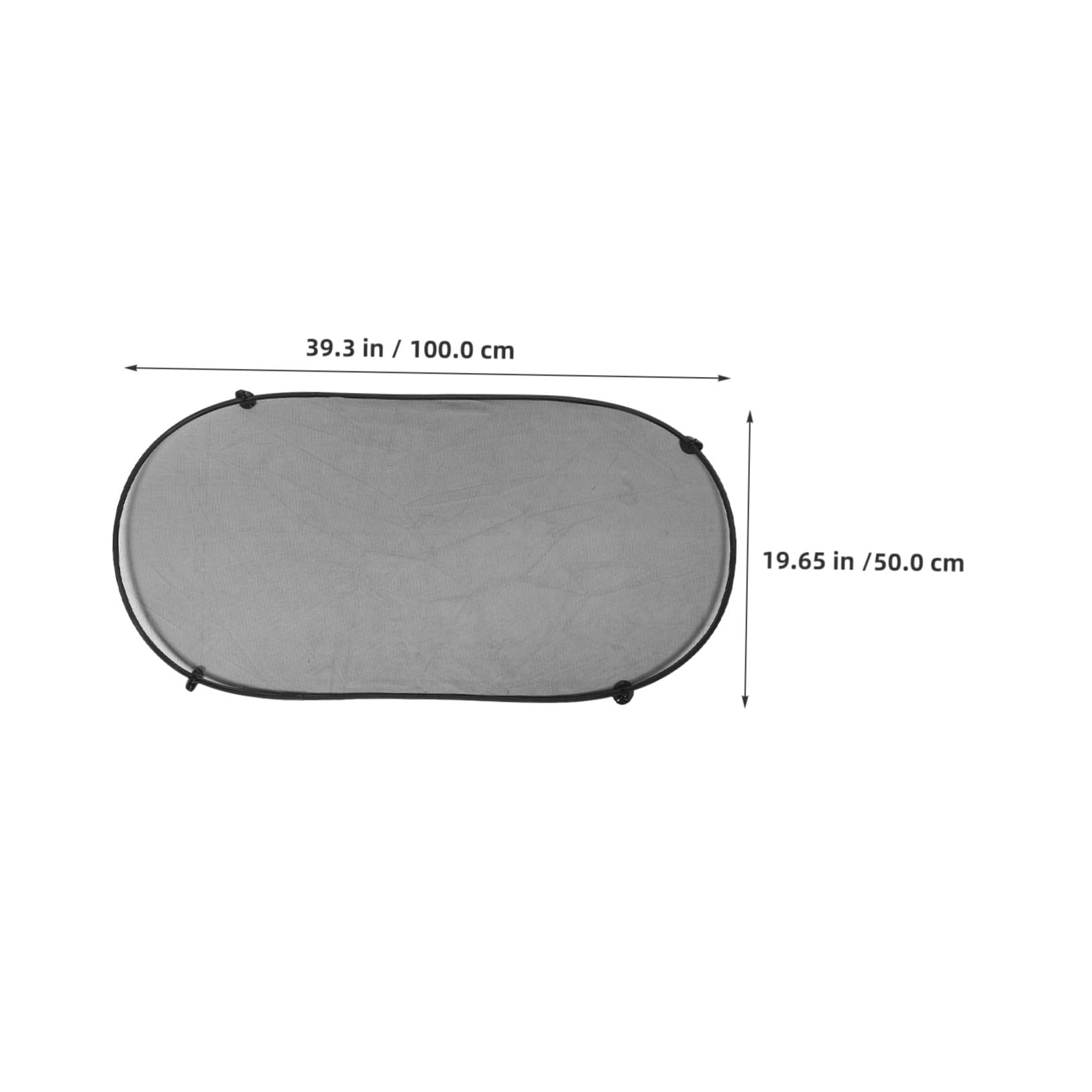 Pare-Soleil pour Vitres Arrière de Voiture en Maille, 6pcs Noir