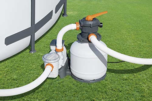 Bestway Flowclear Sand Filter Pump W/Gfci Plug | 800 Gallon/Hour Flow Rate | Cleans Water For Above Ground Pools #TOP1