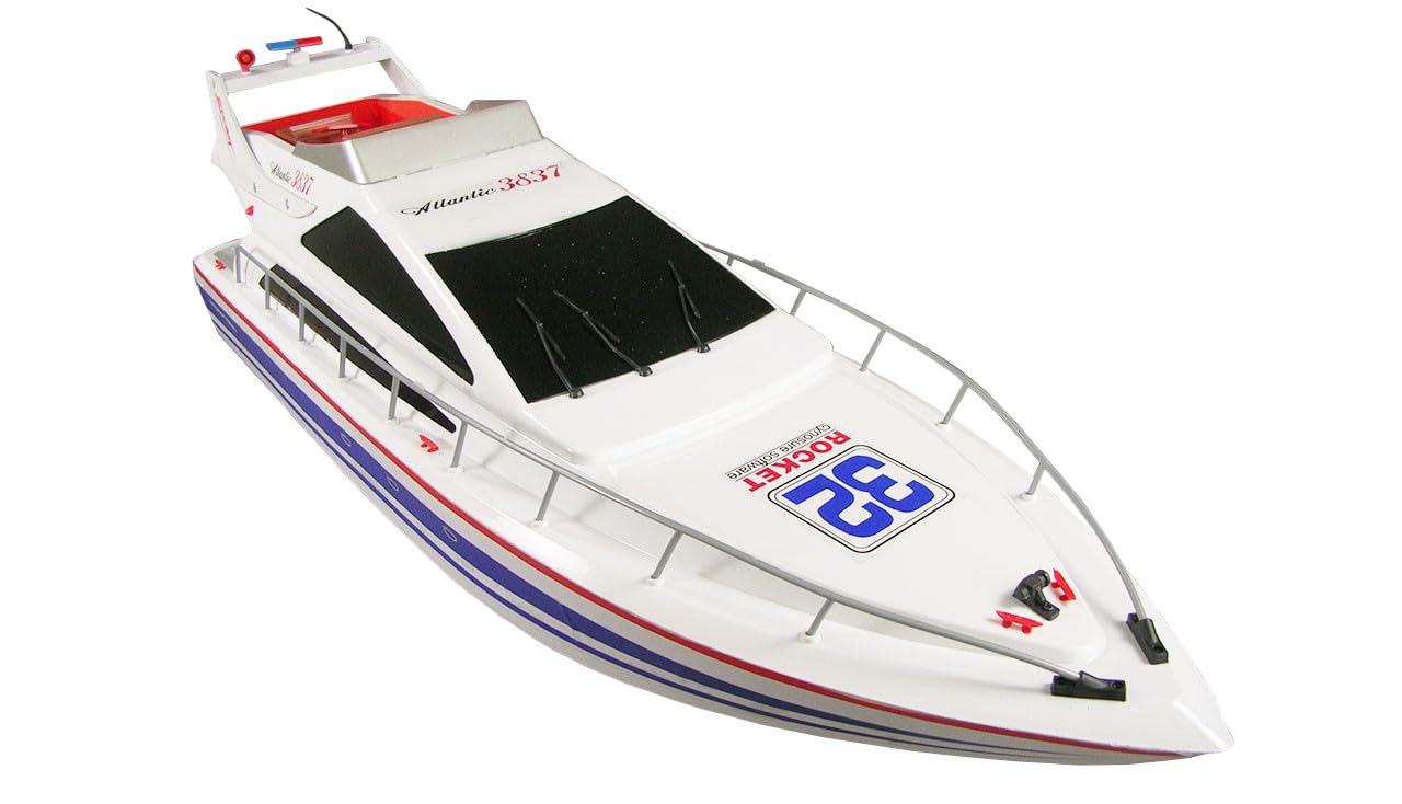 Amewi 26005 Atlantic L Bateau Hors-Bord Hexagonal R/C avec télécommande 73 cm