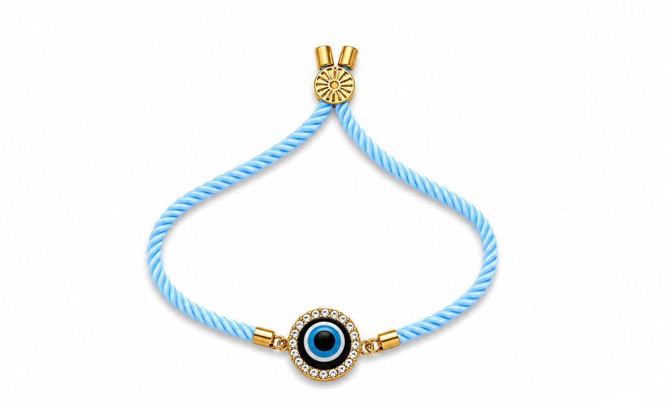 M.F.H Evil Eye Rakhi Bracelet for Brother | Adjustable Thread Rakhi | Protective Nazar Rakhi Band | Reusable Friendship Bracelet Gift for Men & Boys | Raksha Bandhan Special-picture-10