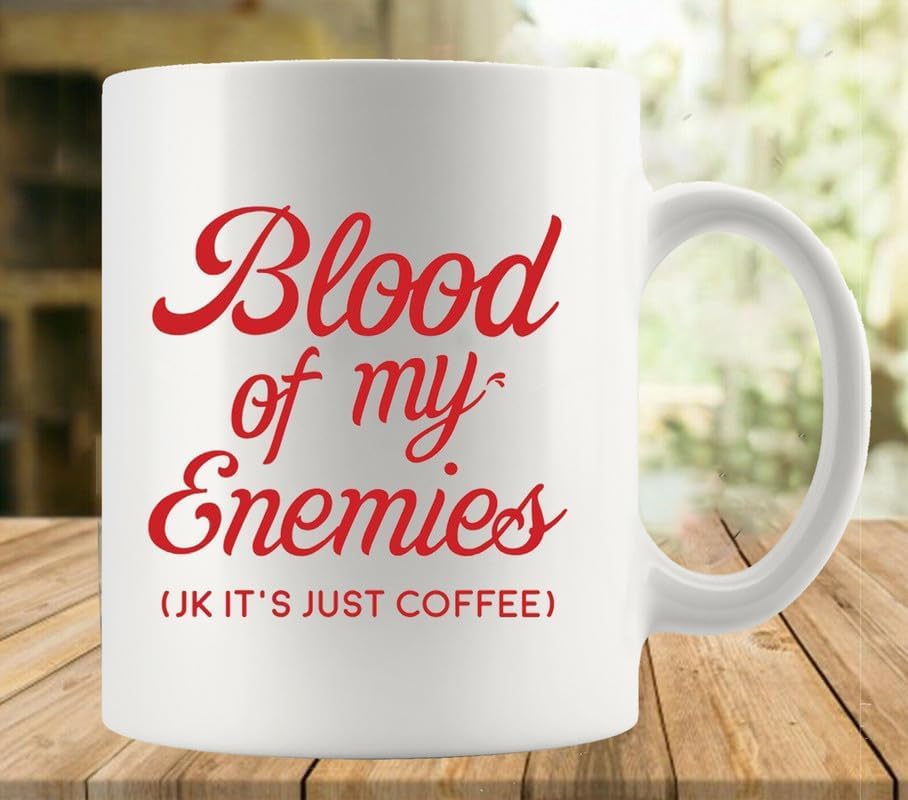 Taza Blood Of My Enemies para café 11 oz blanco miniatura 1