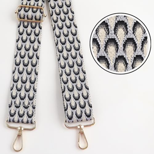 Image of Adjustable Replacement Shoulder Strap Luggage Straps Belt Crossbody Canvas Bag Handbag Purse Strap for Women (N-style 96)