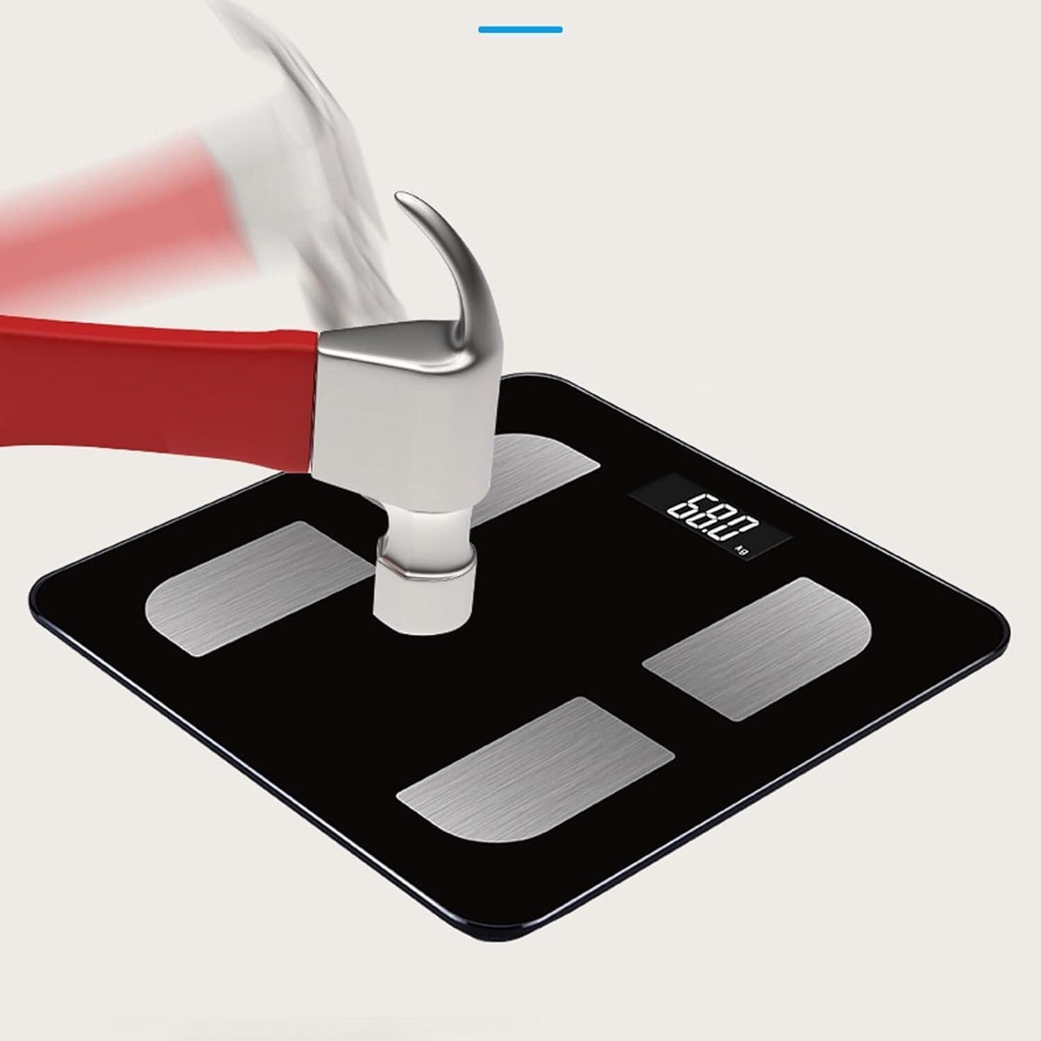 Báscula De Baño Digital Báscula De Baño con Plataforma De Vidrio, Báscula Electrónica De Peso, Báscula De Grasa Saludable, Multifunción Control De Peso(Black)