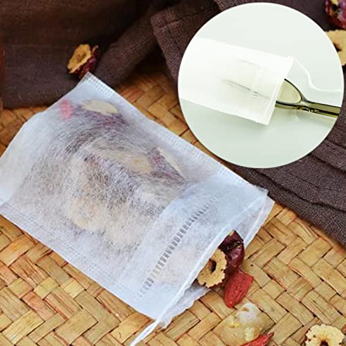 200 Disposable Tea Filter Bags with Drawstring Seal - Empty Infuser Bags & Plastic Tea Spoon for Loose Tea and Coffee (7 x 9cm) - Image 7