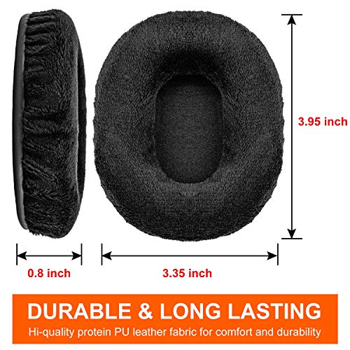 Almohadillas de reemplazo para ATH M50X / M40X | También compatibles con MDR 7506 / MDR V6 / MDR CD900ST / Stealth 600 y más | Terciopelo negro miniatura 2