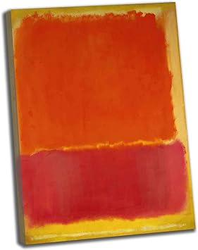 Canvas Wall Art Mark RothkoNO. 12Canvas Oil Paintings for Bedroom Home Decor Abstract Posters and Print for Living Room Decor Ready to Hang75x112cm30x44inch,framed